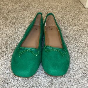 NWOT A New Day Jackie Ballet Flats. Green. Size 8.5